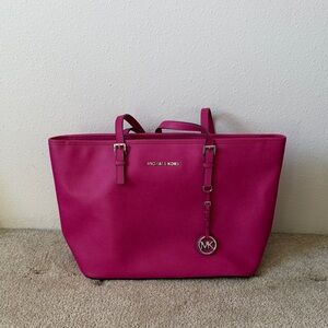 Michael Kors Fuchsia Tote Bag